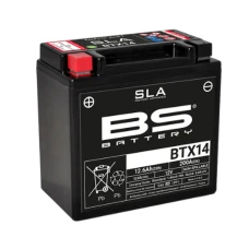 BS АКУМУЛЯТОР BTX14 (FA) (YTX14-BS) 12V 12AH 150X87X145 BEZOBSLUGOWY - ZALANY (200A) (4)