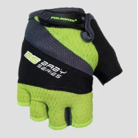 POLEDNIK РУКАВИЦІ / РУКАВИЦІ ВЕЛОСИПЕДІВ / MTB (БЕЗ PALCOW) МОДЕЛЬ BS BABY (DZIECIECE / KID / JUNIOR) КОЛІР ЗЕЛЕНИЙ FLUO/CZARNY РОЗМІР 4