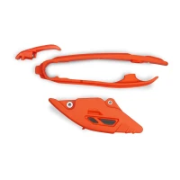 UFO КОМПЛЕКТ КРІПЛЕННЯ + НАПРАВЛЯЮЧА ЛАНЦЮГА KTM SX/SXF(SX-F) 125/250/300/350/450F 2023 КОЛІР КОЛІР ПОМАРАНЧ (KT05017001 + KT05018001)