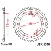 ЗАДНЯ ЗІРКА JR 4434 43 HONDA VFR750, VFR800 V-TEC '02-'14, VFR800X CROSSRUNNER '11-'15 (443443JTZBK) (LANC. 530) КОЛІР ЧОРНИЙ - зображення 1