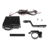BIKETEC МОТОЦИКЛ ДВІЙНЕ РОЗ'ЄМ USB QUICK CHARGE 3.0 Z WOLTOMIERZEM I WSKAZNIKIEM ТЕМПЕРАТУРИ ЗОВНІШНОЇ МОНТАЖ NA КЕРМА - зображення 4