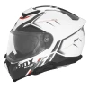 NOX FLIP-UP HELMET NOX ШОЛОМ SZCZEKOWY (FLIP-UP) Z БЛЕНДА N967 SYNCHRO КОЛІР BIALY\/CZERWONY РОЗМІР M - зображення 2