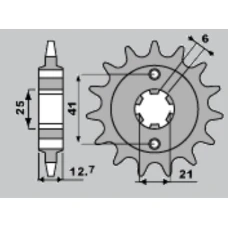 PBR ЗІРОЧКА ПЕРІД 288 17 18NC HONDA CB 550F/K 75-80 (LANC. 530)