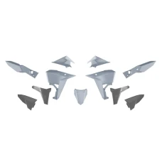 RACETECH (RTECH) 2025/12 КОМПЛЕКТ ПЛАСТІКОВ (REVOLUTION) (БЕЗ ПЕРІД КРИЛА) KOVE X PRO / RALLY 800 '24-'25 КОЛІР СІРИЙ / ЧОРНИЙ