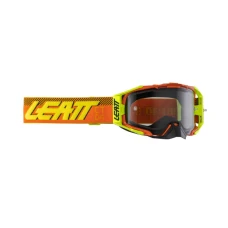 LEATT (НОВИНКА 2024) ОКУЛЯРИ VELOCITY 6.5 GOGGLE CITRUS LIGHT GREY 58% - КОЛІР POMARANCZOWY/ZOLTY ХВІРТКА DYMIONE ЗЕРКАЛО СІРИЙ КОЛІР