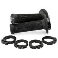 DOMINO ПЕРЕМИКАЧІ (GRIPY) ВИКЛЮЧЕНИЙ ROAD D-LOCK (Z ADAPTERAMI ROLGAZU - KTM, HUSQVARNA, GASGAS, HONDA, KAWASAKI, SUZUKI, YAMAHA) КОЛІР ЧОРНИЙ