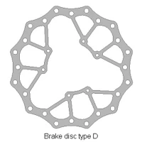 DELTA BRAKING ДИСК ТОРМОЗНИЙ ПЕРІД HONDA CRF 250 '15-21, CRF 450 '15-21, WAVE ULTRA LIGHT (260X101,2X4MM) (6X6,5MM) (NG1486)