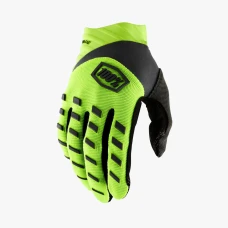 100 ПРОЦЕНТ РУКАВИЦІ CROSS/ENDURO AIRMATIC GLOVES FLUO YELLOW/BLACK КОЛІР ЖОВТИЙ FLUO/CZARNY РОЗМІР S