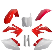 POLISPORT КОМПЛЕКТ ПЛАСТІКОВ (ПОВНИЙ KIT) HONDA CRF 250R '08 W КОМПЛЕКТІ TABLICA ПЕРІД (8657500001) I КРИШКИ AMORTYZAROROW (8351700001) КОЛІР CZERWONO БІЛИЙ OEM