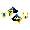 BLACKBIRD КОМПЛЕКТ НАЛІПОК (OKLEIN) SUZUKI DRZ 400 '00-'23 DREAM 5 КОЛІР ЖОВТИЙ СИНІЙ - зображення 2