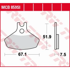 TRW LUCAS КОЛОДКИ ДИСКОВІ ТОРМОЗНІ KH468 SINTER OFFROAD CAN-AM DS. 450 08-15, ПЕРІД (АКЦІЯ)