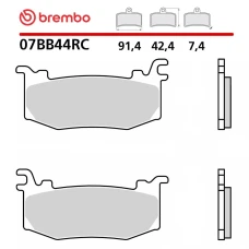 BREMBO 2026/06 КОЛОДКИ ДИСКОВІ ТОРМОЗНІ RACING КАРБОН CERAMIC RC (POLMETALICZNE) APRILIA RSV4 / FACTORY '25, DUCATI PANIGALE V4 / STREETFIGHTER V4 '25-'26, KTM RC 990 R '26, MV AGUSTA BRUTALE 931 '26, NORTON MANX 1200 '26,