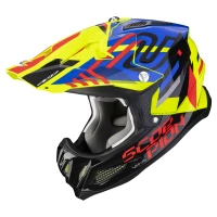 SCORPION MX ШОЛОМ VX-22 ПРОДУВУ NEOX NEON YELLOW-BLUE-RED S