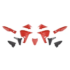 RACETECH (RTECH) 2025/12 КОМПЛЕКТ ПЛАСТІКОВ (REVOLUTION) (БЕЗ ПЕРІД КРИЛА) KOVE X PRO / RALLY 800 '24-'25 КОЛІР ЧОРНИЙ / ЧЕРВОНИЙ