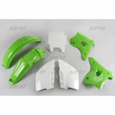 UFO КОМПЛЕКТ ПЛАСТІКОВ KAWASAKI KX 125 '94-'95, КОЛІР OEM (ZIELONY/BIALY) (KA193E999)