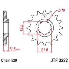JT ЗІРОЧКА ПЕРІД POLARIS 250/300/350/400/425 '89-99' (LANC. 520)