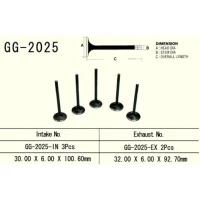 VESRAH КЛАПАН ВИПУСКНИЙ YAMAHA YFM 660 GRIZZLY/RAPTOR '01-'08, XTZ660 TENERE '91-'99, YXR 660 RHINO 04-05 (2 NA ТРАНСПОРТ) (OEM:3YF-12121-00) (1 ШТ.) (MADE IN JAPAN)