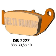 DELTA BRAKING КОЛОДКИ ДИСКОВІ ТОРМОЗНІ KH629 HONDA CBR 125 '11-, CB 125 R / 300 R 18-, CRF 250 L 13-17, SUZUKI GSX-R / S 18-, ЗАД - ЗАМІНЮЄ DB2227MX-D І DB2227QD-D