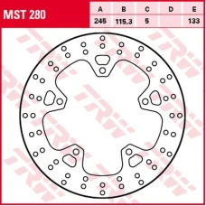 TRW LUCAS ZF ДИСК ТОРМОЗНИЙ ЗАД YAMAHA XJ6 600F DIVERSION, XJ6 600N/S '09-'16, (245X115X5MM)