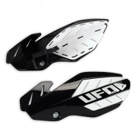 UFO КРИШКИ RAK (РУЧКА) FLAME HUSQVARNA TC/TE 125 '14-'20, FC '16-'20 КОЛІР CZARNY/BIALY (Z КРІПЛЕННЯМИ)