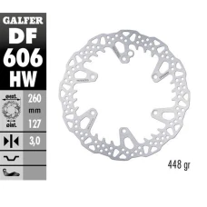 GALFER ДИСК ТОРМОЗНИЙ ПЕРІД KTM SX/EXC/SX-F/EXC-F '93-'23; GS/MX/LC4 '93-'23; GAS GAS EC/EC-F/MC/MC-F '21-'24; HUSQVARNA TC/TE/TX/FC/FE/FS '14-'24; HUSABERG TE/FE/FC/FX '04-'16; TRIUMPH TF 250X '24 (260X127X3MM) SHARK ENDURO MX