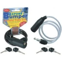 OXFORD ТРОСИК ЗАХИСНА BUMPER Z ZAMKNIECIEM, 0,6M X 6MM КОЛІР СРІБНИЙ (DO ZABEZPIECZANIA KASKOW, ODZIEZY)