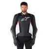 ALPINESTARS ШКІРА КУРТКА MISSILE V3 BLACK\/WHITE\/RED FLUO 54 - зображення 1