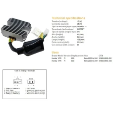 DZE РЕГУЛЯТОР НАПРУГИ HONDA VFR 800 FI 00-01 (35A) (3160-MBG-D01) (ESR691)
