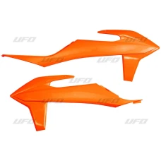 UFO КРИШКИ РАДІАТОРА KTM SX/SXF(SX-F) 125/150/250/350/450 '19-'22, EXC 125 '20-'21, EXC/EXCF(EXC-F) 150/250/300/350/450/500 '20-2023 КОЛІР КОЛІР ПОМАРАНЧ FLUO