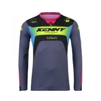 KENNY RACING СОРОЧКА CROSS/ENDURO МОДЕЛЬ TRACK FOCUS NEON КОЛІР CZARNY/SZARY/ZOLTY/ROZOWY РОЗМІР XXXL