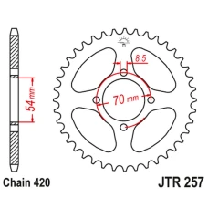 JT ЗІРОЧКА ЗАД 257 40 HONDA C 50/70 '75-87' (25740JT) (LAN420) ПІД ЗАМОВЛЕННЯ