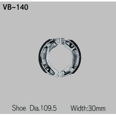 VESRAH КОЛОДКИ БАРАБАННІ ДИСКОВІ ТОРМОЗНІ HONDA XL 250R '82-'87, XL350R '84-'86 (MADE IN JAPAN)