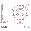 JT ЗІРОЧКА ПЕРІД 432 11 SUZUKI RM 125 '92-'07, RMZ 250 '10-'12 (43211JT) (LANC. 520) - зображення 1