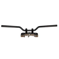 BIKETEC КЕРМО СТАЛЬНИЙ HONDA NC 700 S (ABS) (DCT) (2012-2013) КОЛІР ЧОРНИЙ (УЗОР OEM: 53100-MGS-D40ZA)