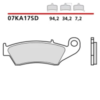 BREMBO 2026/06 КОЛОДКИ ДИСКОВІ ТОРМОЗНІ KH185 ВИКЛЮЧЕНИЙ ROAD SINTER SD (SPIEK METALICZNY) (ECE R90)