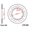 ЗАДНЯ ЗІРКА JR 866 48 YAMAHA XJ 600 DIVERSION 95-03 (86648JTZBK) (LANC. 520) КОЛІР ЧОРНИЙ - зображення 1