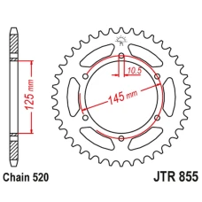 ЗАДНЯ ЗІРКА JR 866 48 YAMAHA XJ 600 DIVERSION 95-03 (86648JTZBK) (LANC. 520) КОЛІР ЧОРНИЙ