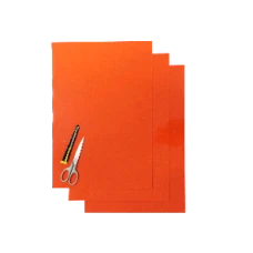 BLACKBIRD COLOURED SHEET ПОМАРАНЧЕВИЙ КОЛІР 47X33CM (3PCS)