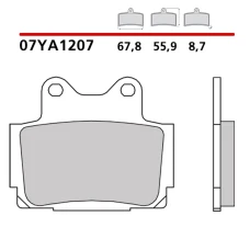BREMBO 2026/03 КОЛОДКИ ДИСКОВІ ТОРМОЗНІ KH104 GENUINE КАРБОН CERAMIC (POLMETALICZNE MIESZANKA OEM) ПЕРІД/ЗАД