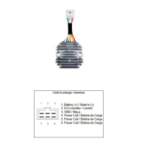 DZE РЕГУЛЯТОР НАПРУГИ APRILIA SR 125/150 '18-'24; SRX 50/160 '21-'25; PIAGGIO ZIP 50 '18-'24; LIBERTY 50 '17-'25; VESPA PRIMAVERA 50/125/150 '16-'25; SPIRIT 125/150 '16-'25