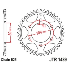 JT ЗІРОЧКА ЗАД 4359 39 KAWASAKI ZX 9R '02-'03, ZX 10R '04-'05/'11-'20 435939JT) (LANC. 525)