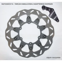 NG ДИСК ТОРМОЗНИЙ ПЕРІД Z ADAPTEREM OVERSIZE (320X118X5) YAMAHA YZF 450 '08-'15' (NG723XK14)