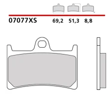 BREMBO 2026/03 КОЛОДКИ ДИСКОВІ ТОРМОЗНІ KH252 / KH380 SCOOTER SINTER XS (SPIEK METALICZNY) ПЕРІД/ЗАД (ECE R90)