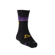 LEATT (НОВИНКА 2023) SKARPETY ВЕЛОСИПЕДІВ MTB SOCKS VELVET КОЛІР CZARNY/FIOLETOWY РОЗМІР L/XL (43-48)