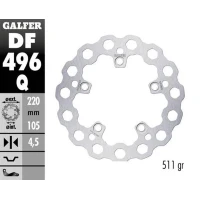 GALFER НОВИЙ ТОВАР ДИСК ТОРМОЗНИЙ ЗАД YAMAHA YZF-R6 '03-'23; YZF-R1 '04-'23; MT-10 '16- (CUBIQ FIXED) (220X105X5MM)