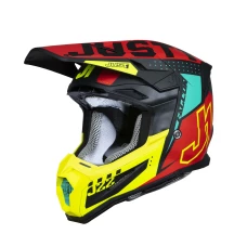 JUST1 ШОЛОМ J-22 F FALCON FLUO RED/YELLOW/BLACK L