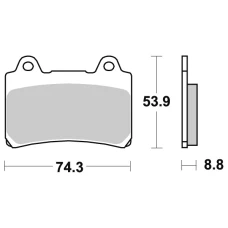 SBS BRAKEPADS КЕРАМІЧНІ