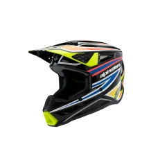 ALPINESTARS ШОЛОМ SM3 YOUTH WURX BLACK/YELLOW FL/BLUE YM