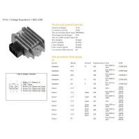 DZE РЕГУЛЯТОР НАПРУГИ SUZUKI LTZ400 03-09, LTZ250 04-09, LTF250 02-07 (32800-05F10) (ESR133)