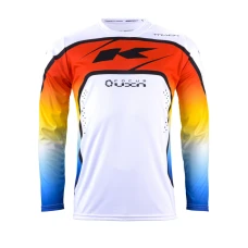 KENNY RACING СОРОЧКА CROSS/ENDURO МОДЕЛЬ TRACK FOCUS GRADIENT КОЛІР BIALY/NIEBIESKI/CZERWONY РОЗМІР M